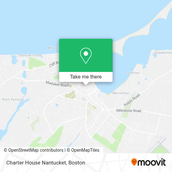 Charter House Nantucket map