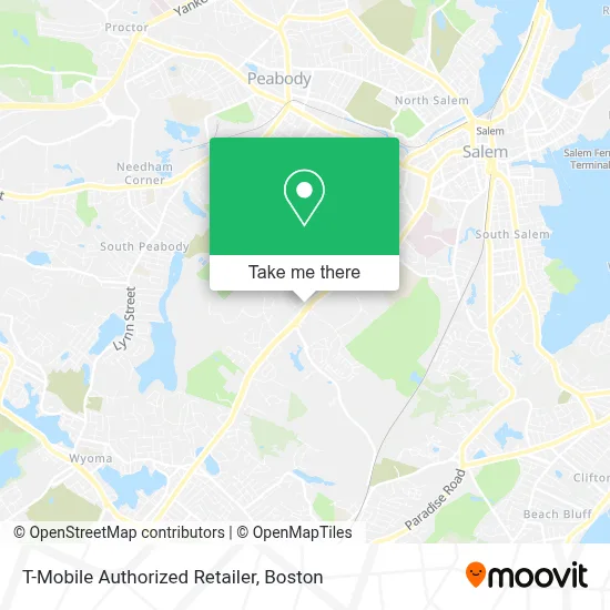 T-Mobile Authorized Retailer map