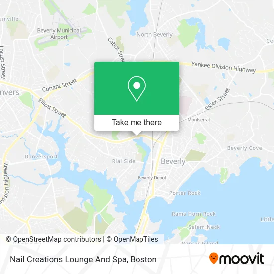 Nail Creations Lounge And Spa map