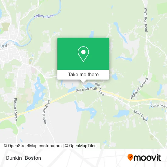 Dunkin' map