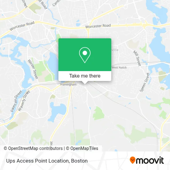 Ups Access Point Location map