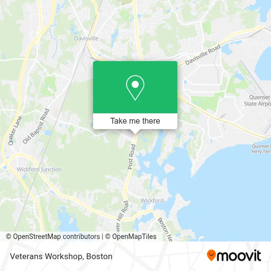 Veterans Workshop map