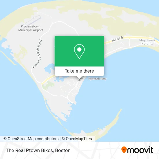 The Real Ptown Bikes map