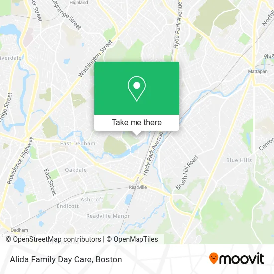 Alida Family Day Care map