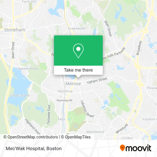 Mel/Wak Hospital map
