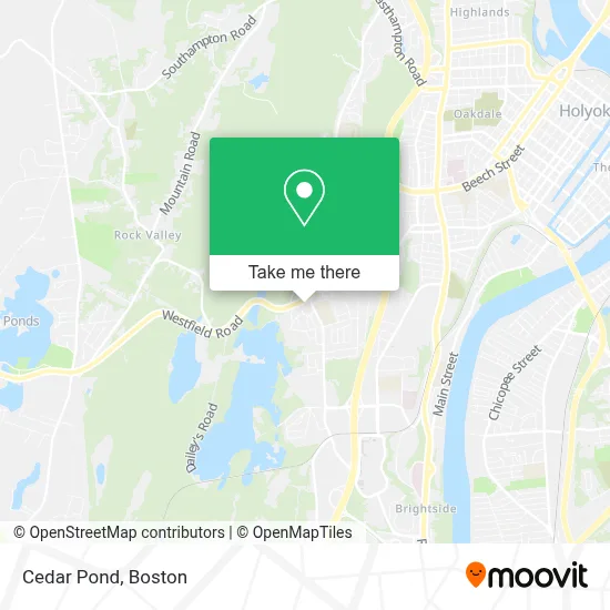 Cedar Pond map