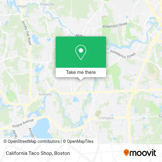 California Taco Shop map