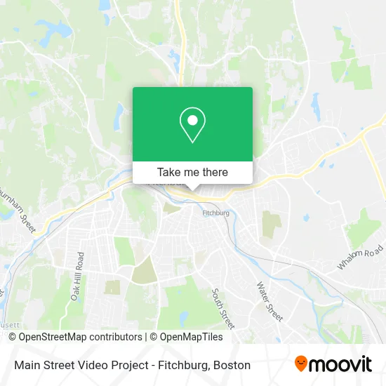 Main Street Video Project - Fitchburg map
