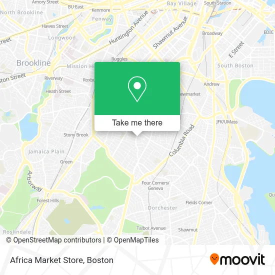 Africa Market Store map