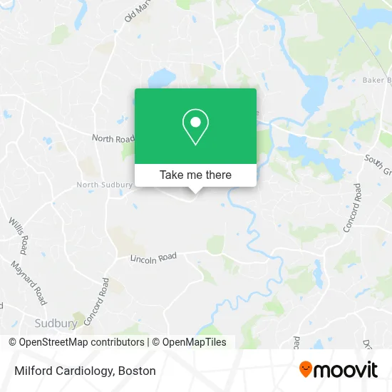 Milford Cardiology map