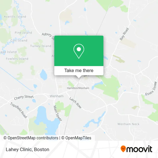 Lahey Clinic map