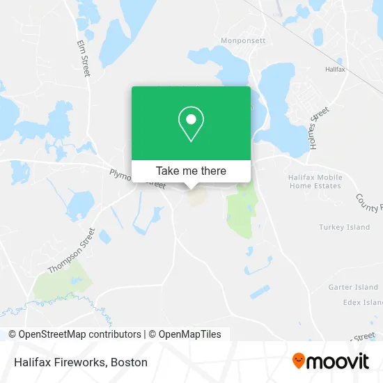 Halifax Fireworks map