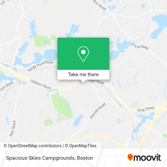 Spacious Skies Campgrounds map