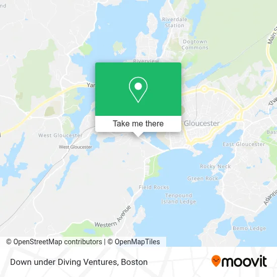 Down under Diving Ventures map