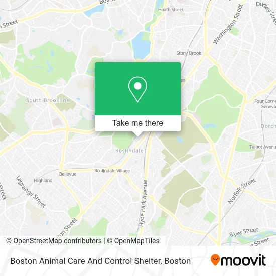 Boston Animal Care And Control Shelter map