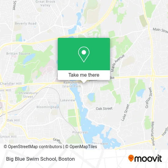 Big Blue Swim School map