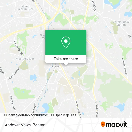 Andover Vows map