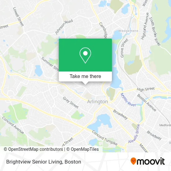 Brightview Senior Living map