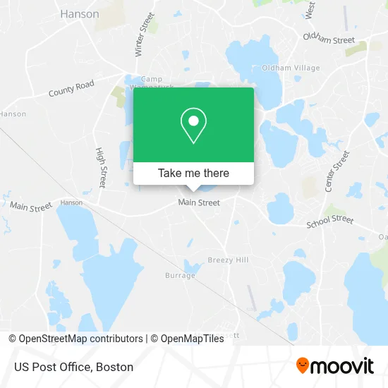 Us Post Office map