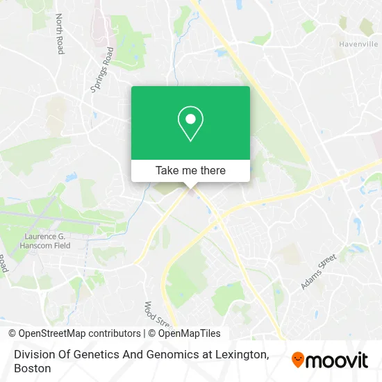 Division Of Genetics And Genomics at Lexington map