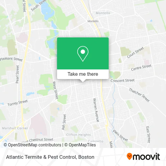 Atlantic Termite & Pest Control map