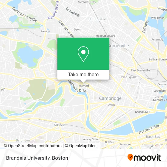 Brandeis University map