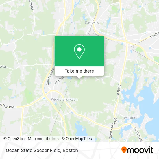 Ocean State Soccer Field map