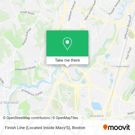Finish Line (Located Inside Macy'S) map