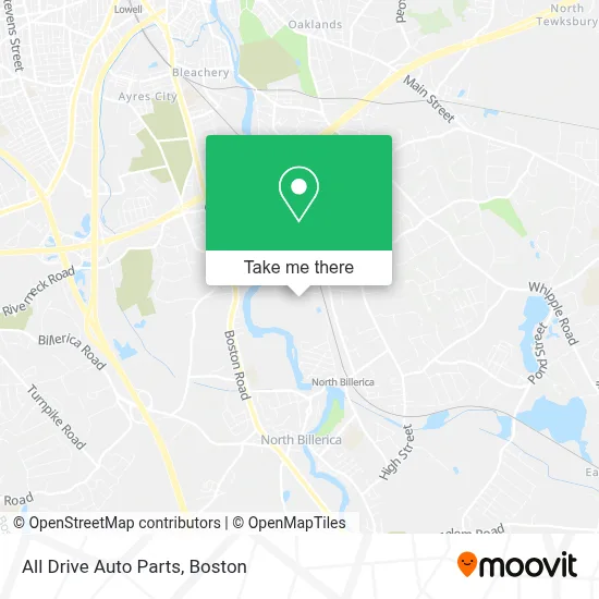 All Drive Auto Parts map