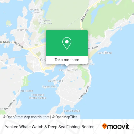 Yankee Whale Watch & Deep Sea Fishing map