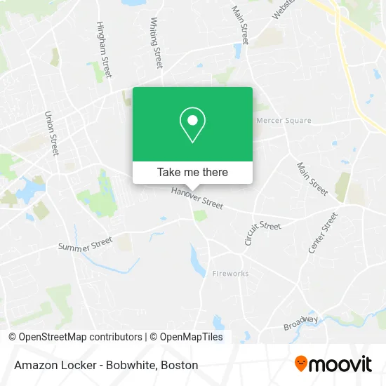Amazon Locker - Bobwhite map