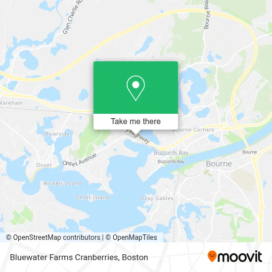 Bluewater Farms Cranberries map