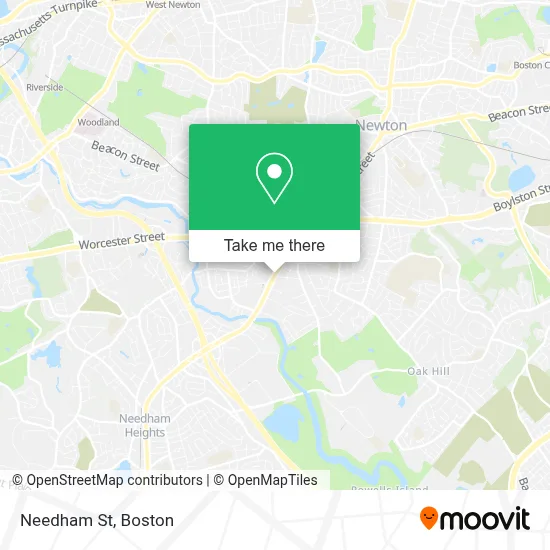 Needham St map
