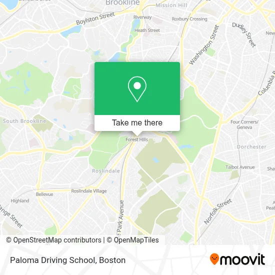 Paloma Driving School map