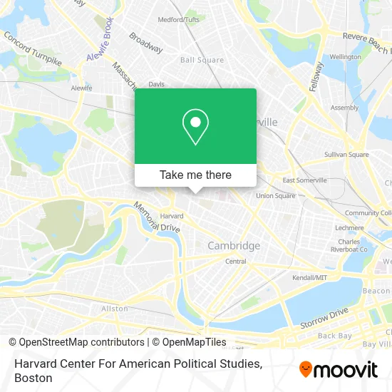 Harvard Center For American Political Studies map