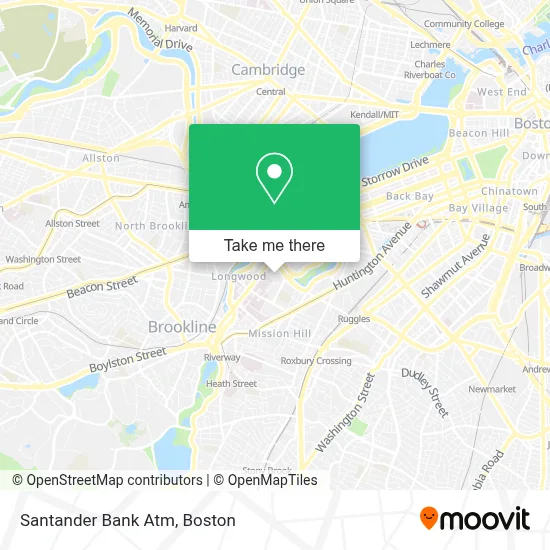 Santander Bank Atm map