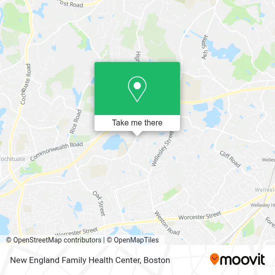 New England Family Health Center map