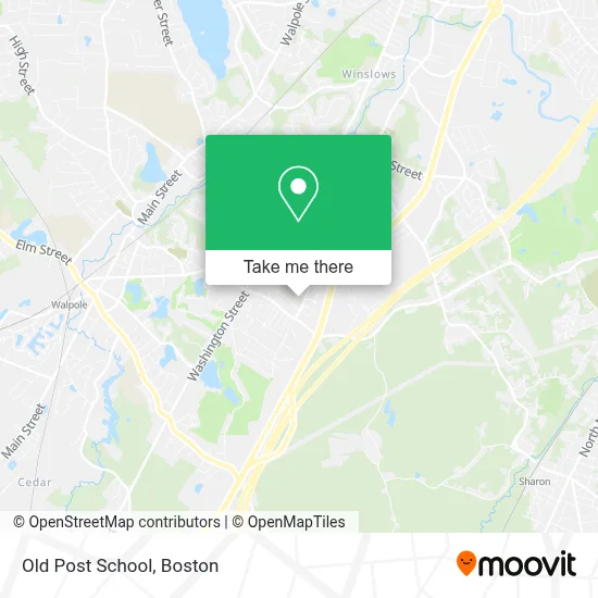 Old Post School map