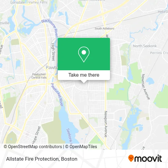 Allstate Fire Protection map
