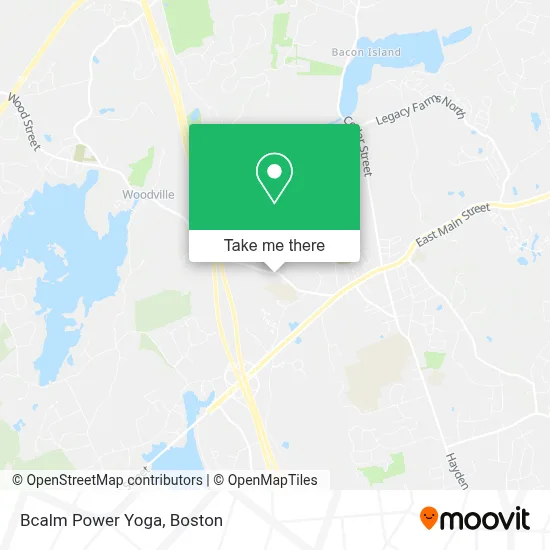 Bcalm Power Yoga map