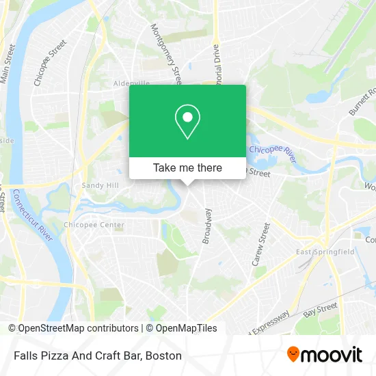 Falls Pizza And Craft Bar map
