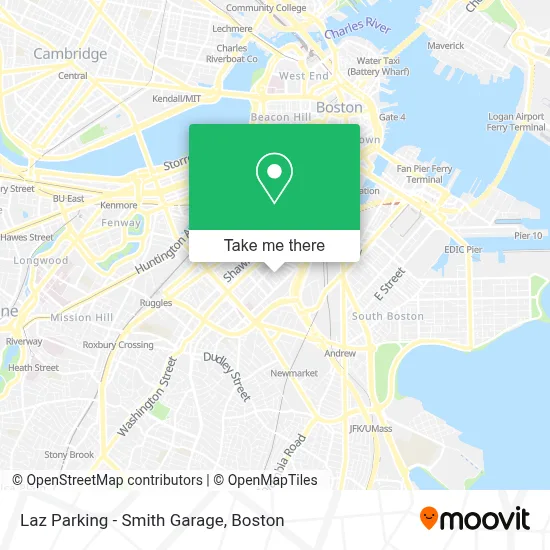 Laz Parking - Smith Garage map