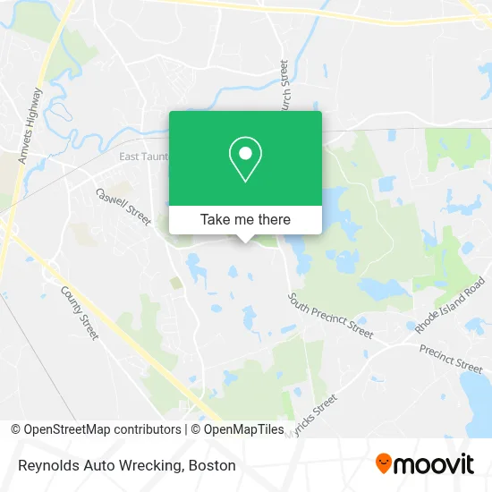 Reynolds Auto Wrecking map