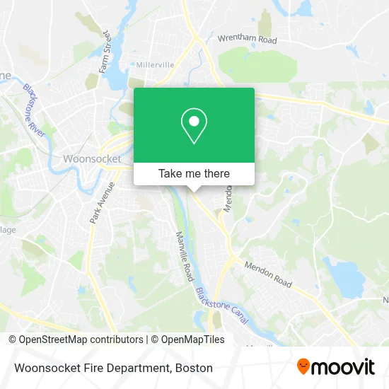 Woonsocket Fire Department map