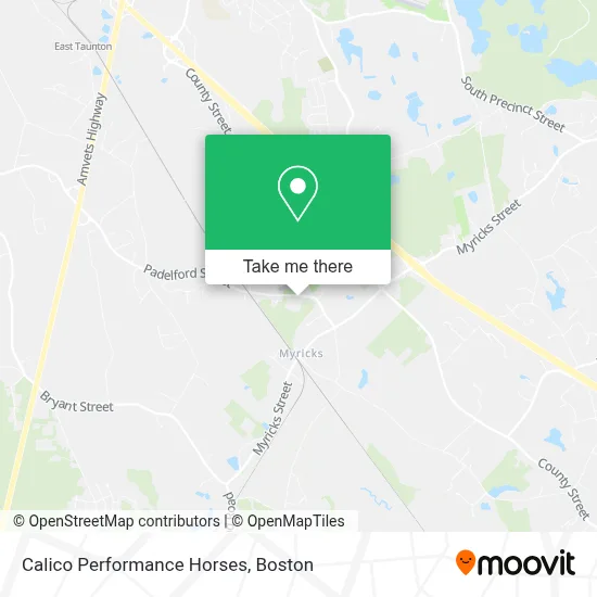 Calico Performance Horses map