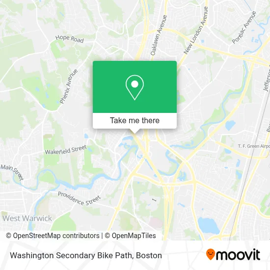 Washington Secondary Bike Path map