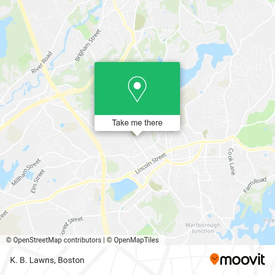 K. B. Lawns map