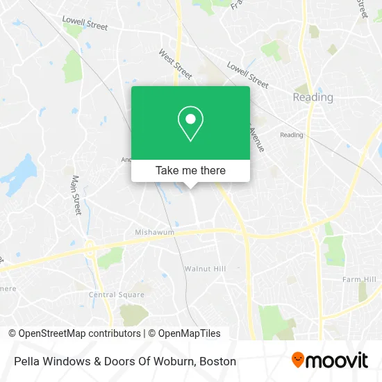 Pella Windows & Doors Of Woburn map