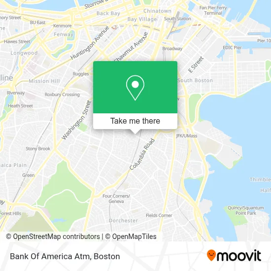 Bank Of America Atm map