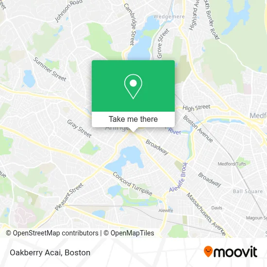 Oakberry Acai map
